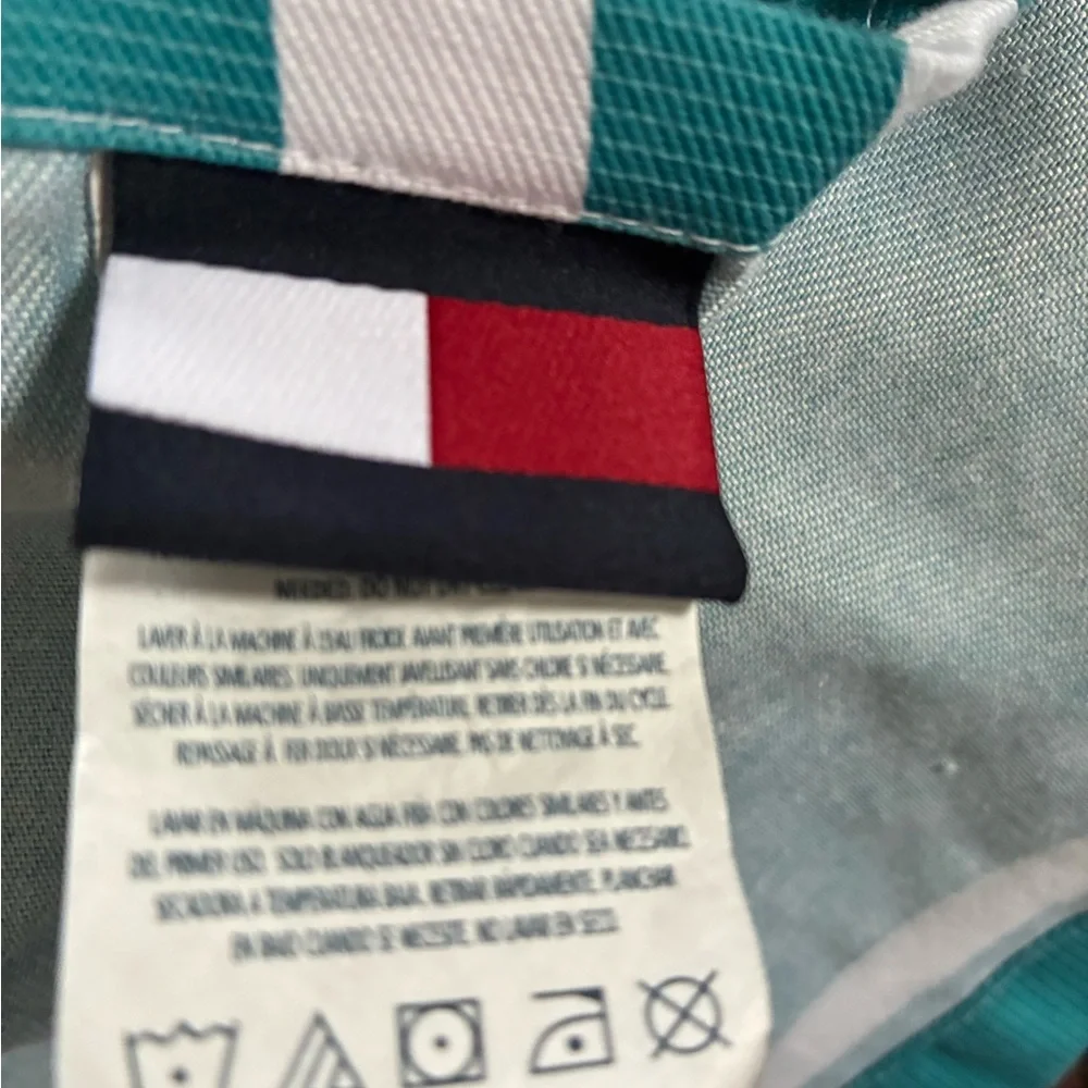 Tommy Hilfiger Canyon Stripe Fabric Shower Curtain